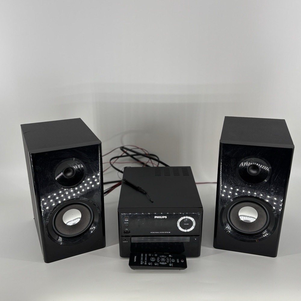 PHILIPS Micro Music System BTM2180 Bluetooth MP3 USB AM/FM Stereo + Remote